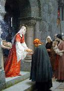 Edmund Blair Leighton The Charity of St Elizabeth of Hungary Sweden oil painting artist